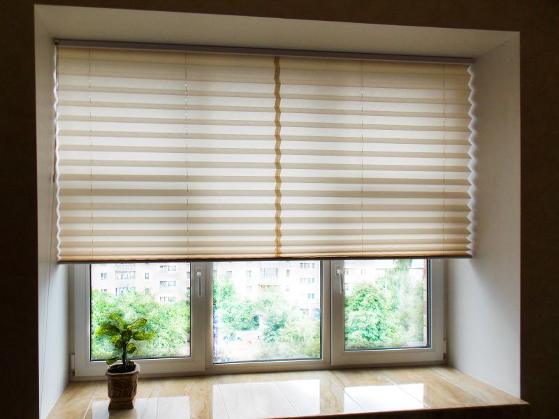 Pleated Shades Installation in Alpharetta, GA